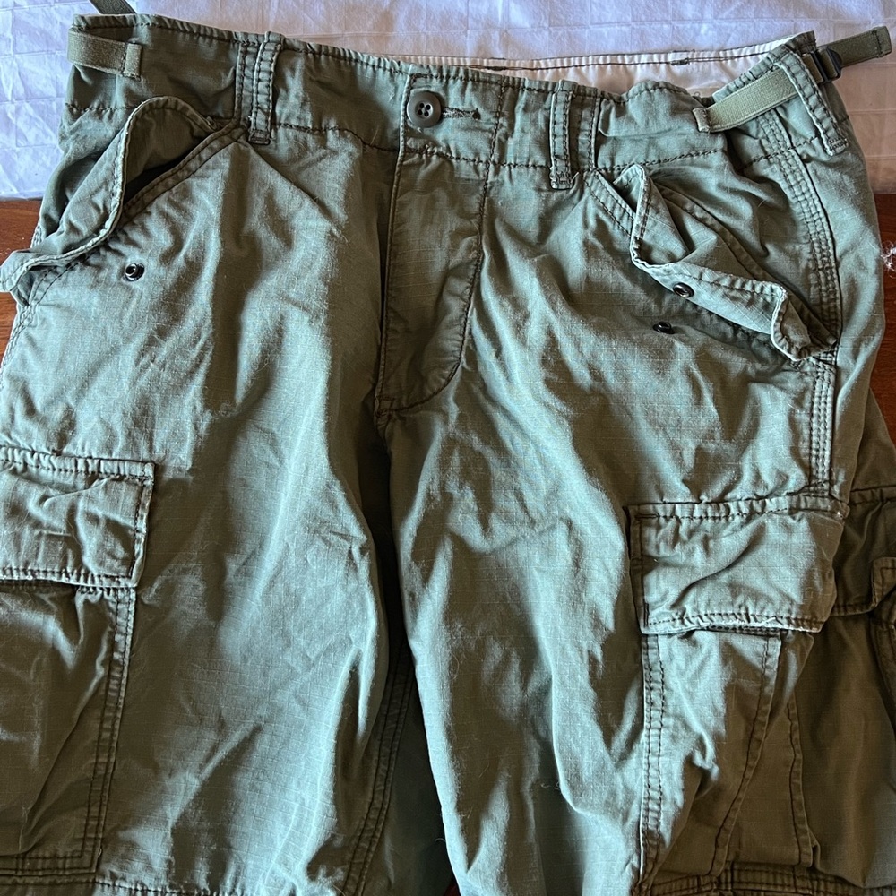 Denim & Supply Ralph Lauren Olive Green Cargo Shorts